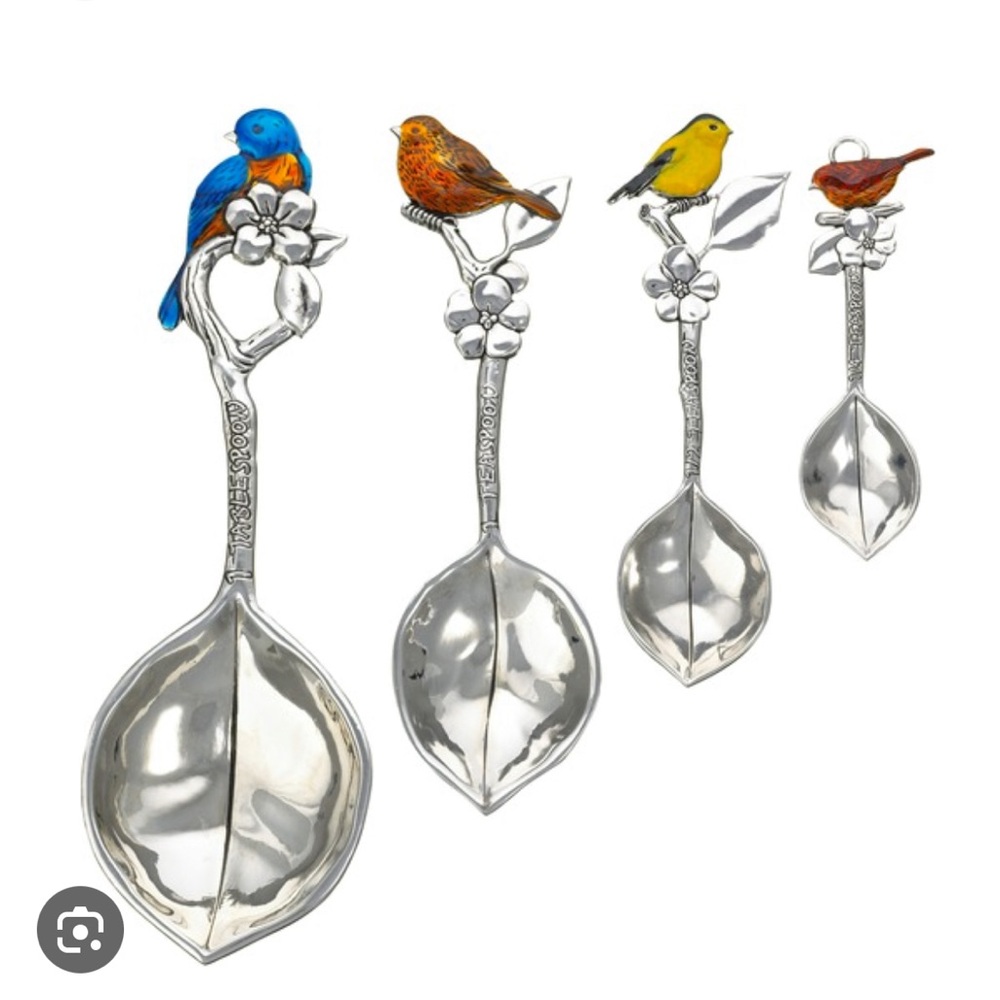 Set of 4 bird Measuring Spoons NEW